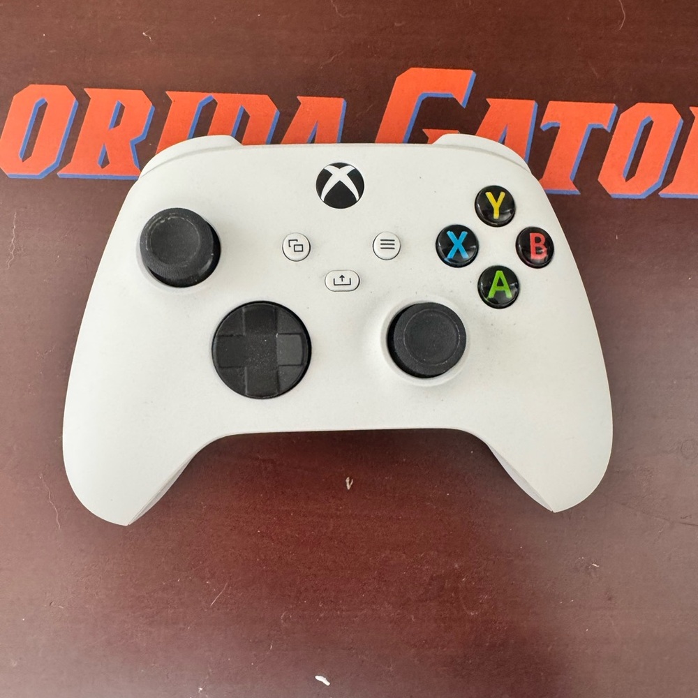 Xbox controller, white.